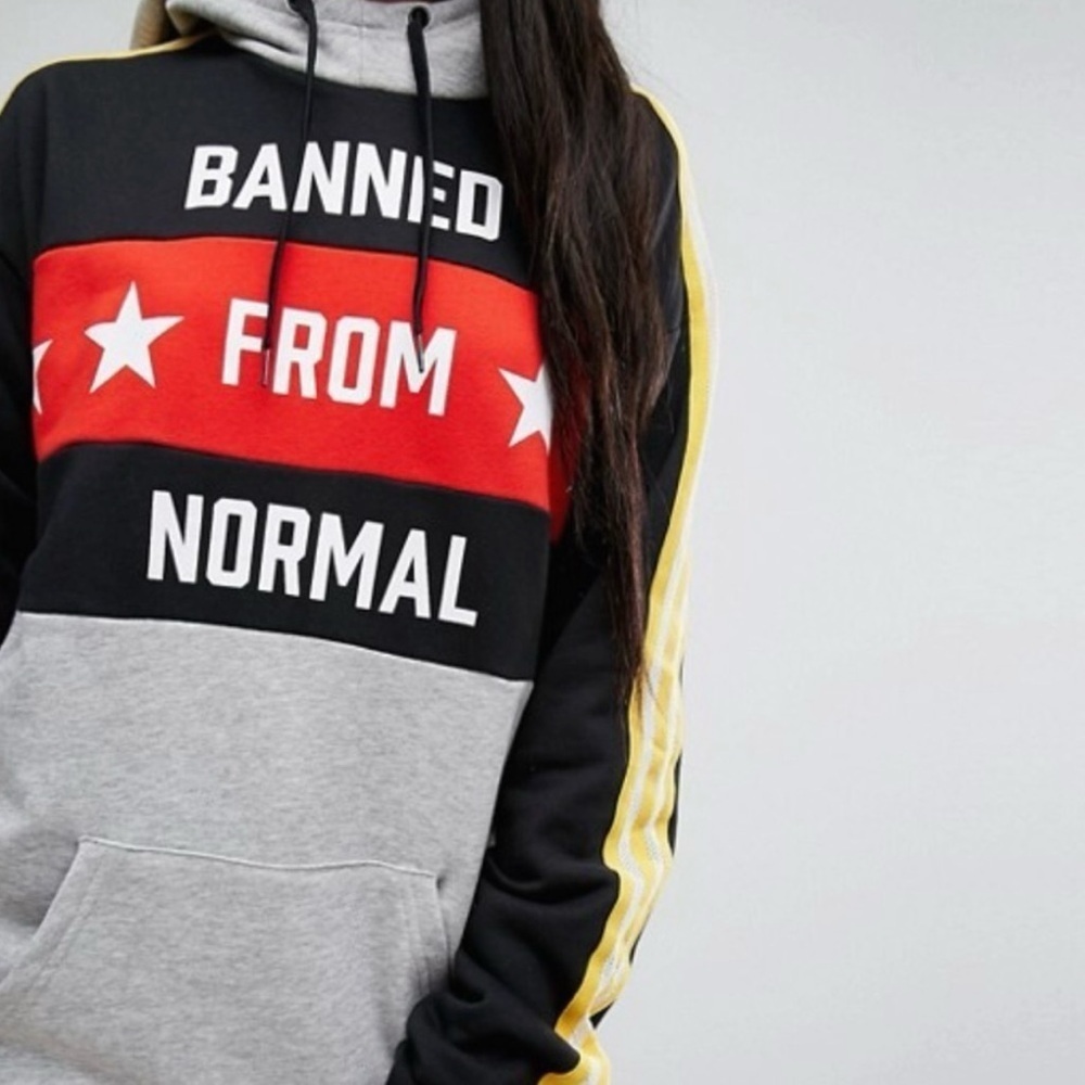 Rare NWT size Medium Adidas Rita Ora Banned From Normal Hoodie - Picture 1 of 6